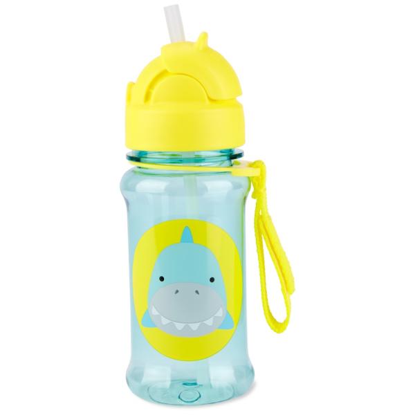 SKIP HOP Zoo tritan Láhev s brčkem 355ml Žralok 12m+