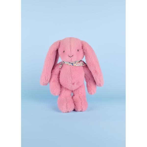 Doudou Plyšový zajíček s šátkem růžový 35 cm (obrázek 6)