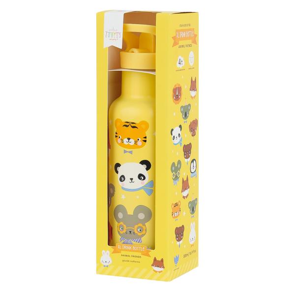 A Little Lovely Company - nerezová láhev na pití, 500 ml - zvířecí kamarádi (obrázek 4)