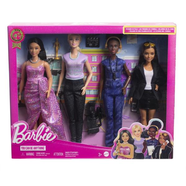 Mattel Barbie Sada 4ks panenek Filmové povolání (obrázek 5)