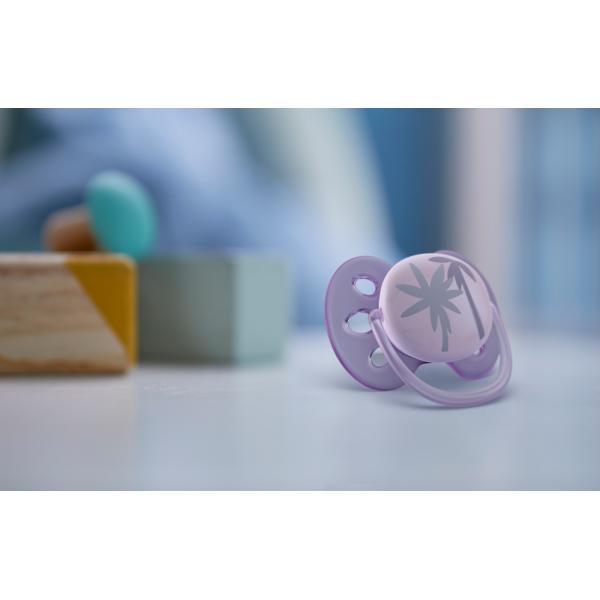 Philips AVENT Dudlík Ultrasoft Premium 0-6m fialová 1 ks (obrázek 4)