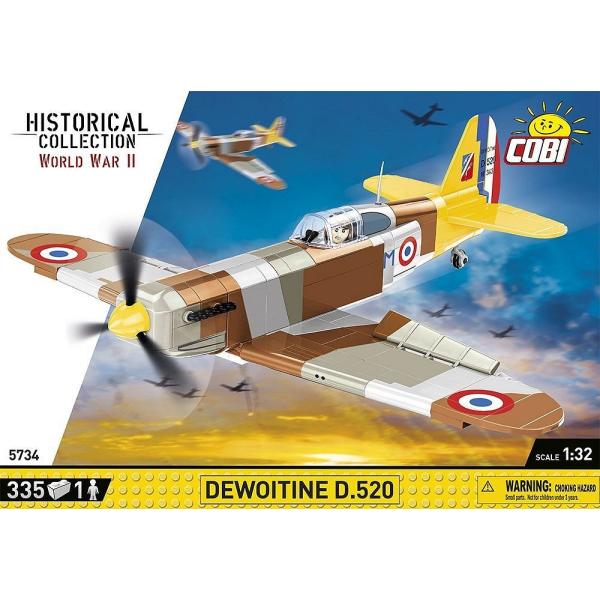 Cobi II WW Dewoitine D.520, 1:32, 335 k, 1 f