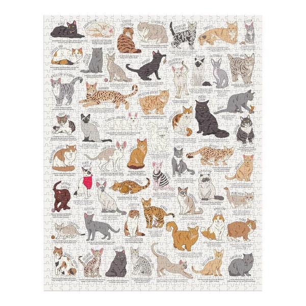 Ridley’s Games Puzzle pro milovníky koček bílé 1000 dílků