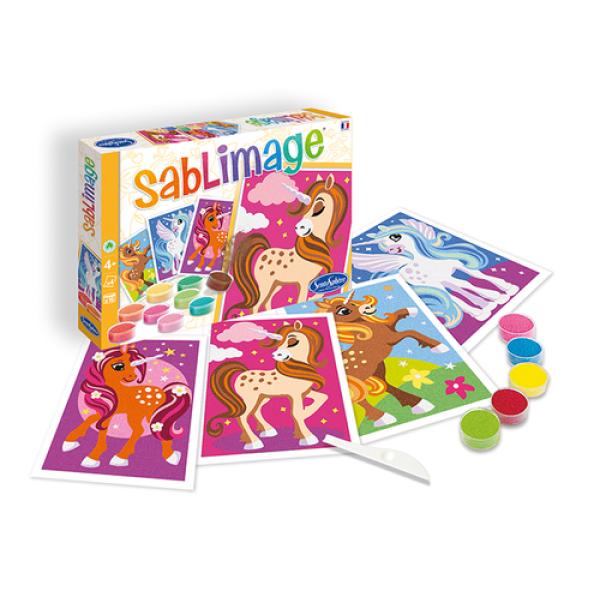 SENTOSPHERE Sablimage Concept Box Pískové obrázky Jednorožci