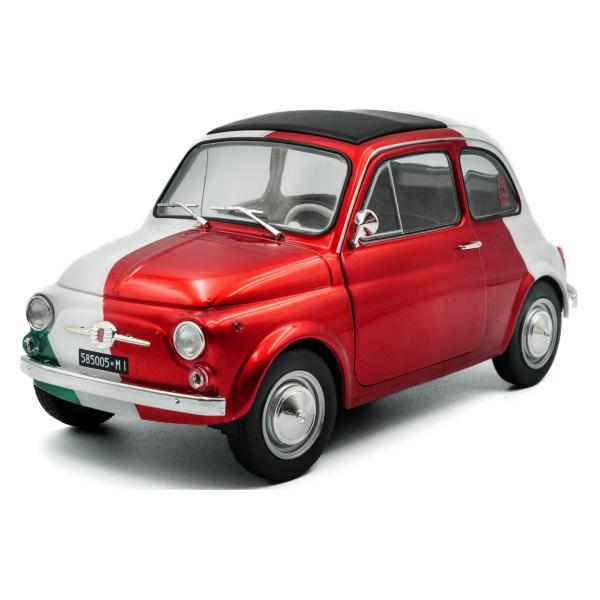 1:18 FIAT 500 TRIBUTE TO ITALIA BI-COLOR 1965 ČERVENÁ