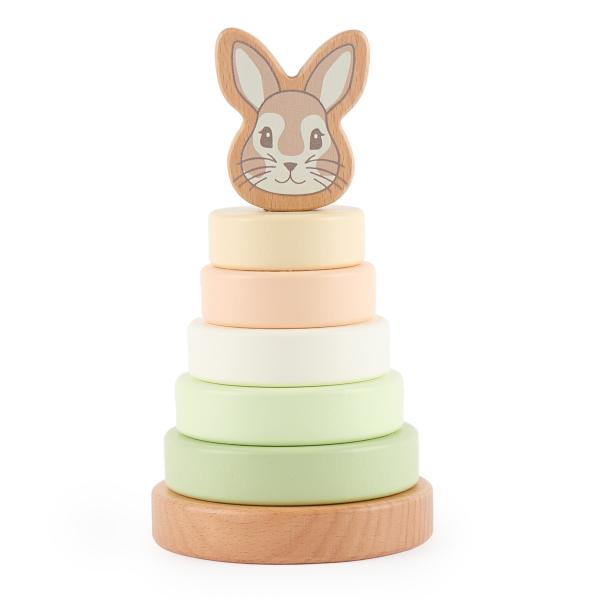 Bieco - Drevená stohovacia veža - zajačik Fine