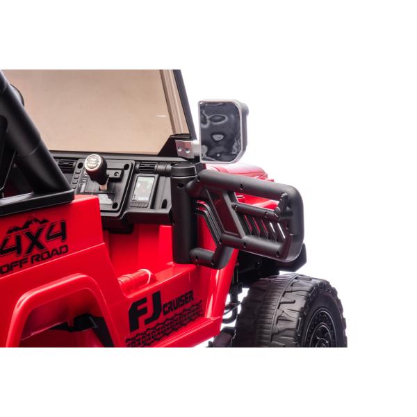 Elektrické autíčko Toyota FJ Cruiser XXL s pohonem 4x4, licencované (Dvou místné), červené (obrázek 7)