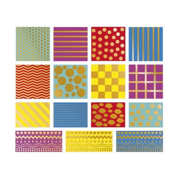 Janod Stickers Samolepky Geometrické tvary 150 ks (obrázek 9)