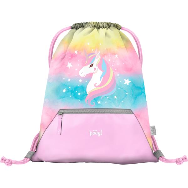 BAAGL SADA 5 Zippy Plus Rainbow Unicorn: aktovka, penál, sáček, zástěra, peněženka (obrázek 11)