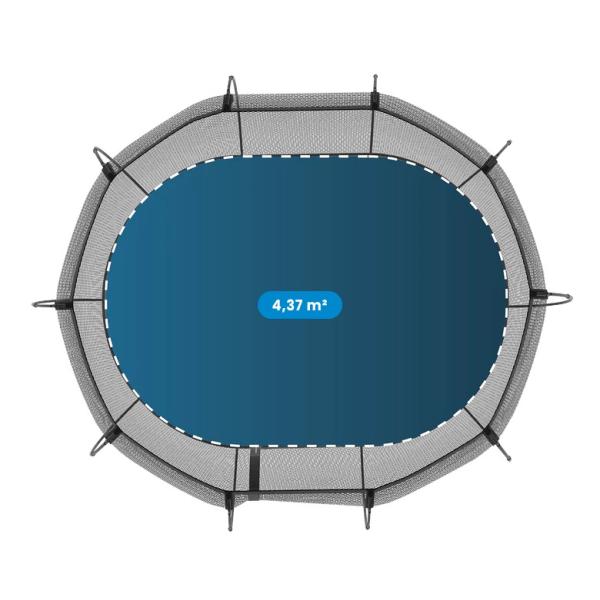 Springfree Trampoline® Compact Oval (O47) Trampolína s ochrannou sítí, 180 × 275 cm (obrázek 8)