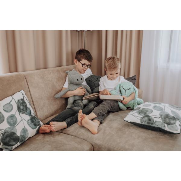 Pletená hračka Hroch, Grey