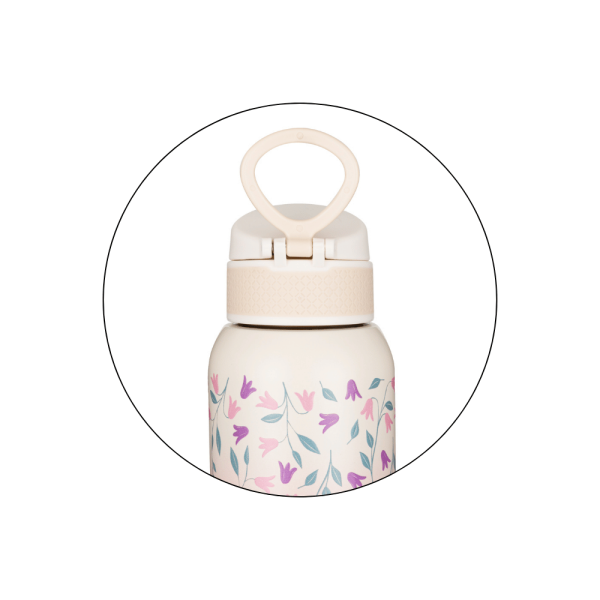 PETITE&MARS Láhev nerezová termo s náustkem 500 ml Delicate Flowers 36m+ (obrázek 7)