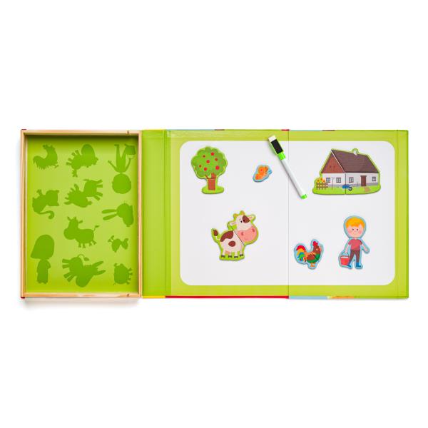 Woody Krabička s magnetickými tvary – Statek