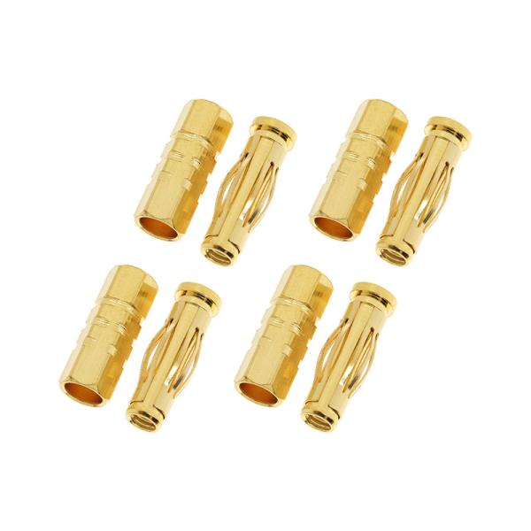Connettore placcato oro da 4,0 mm per auto (4 paia)