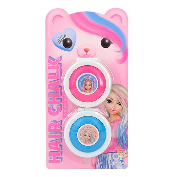 Top Model Barevné křídy do vlasů, Jill, modrá a růžová