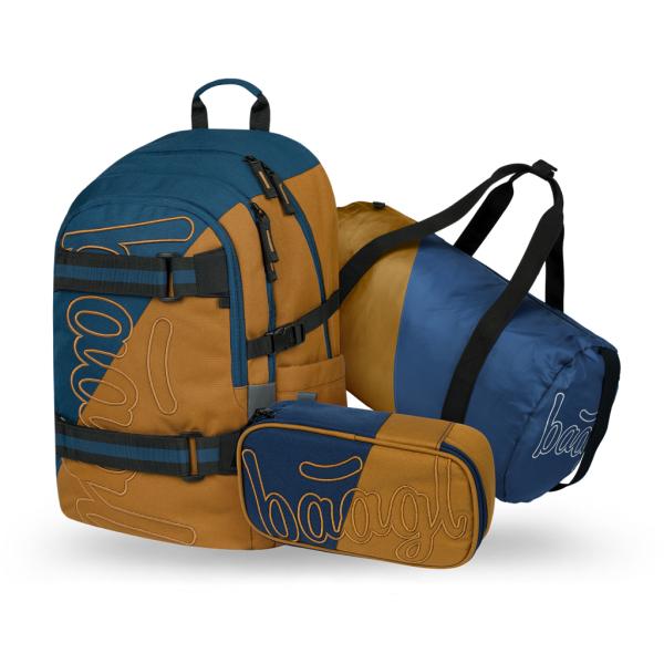 BAAGL SADA 3 Skate Duo: batoh, penál, sportovní taška