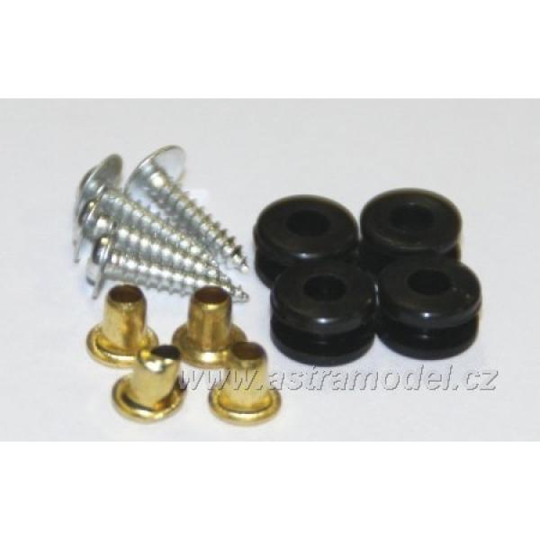 MONZA Set di montaggio servo 4 viti tonde