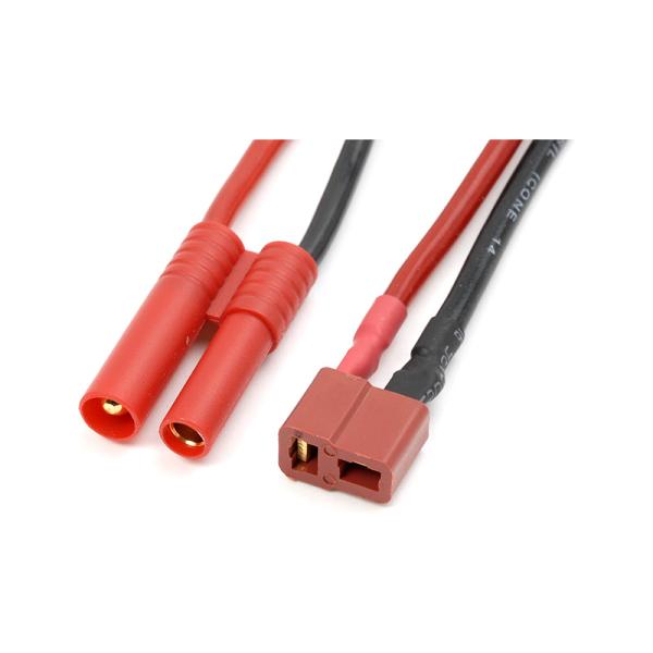 Konverzní kabel Deans baterie – 4.0mm zlacený 14AWG