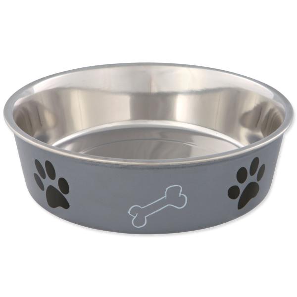 Miska Trixie nerezová, plastový povrch 23cm 2000ml
