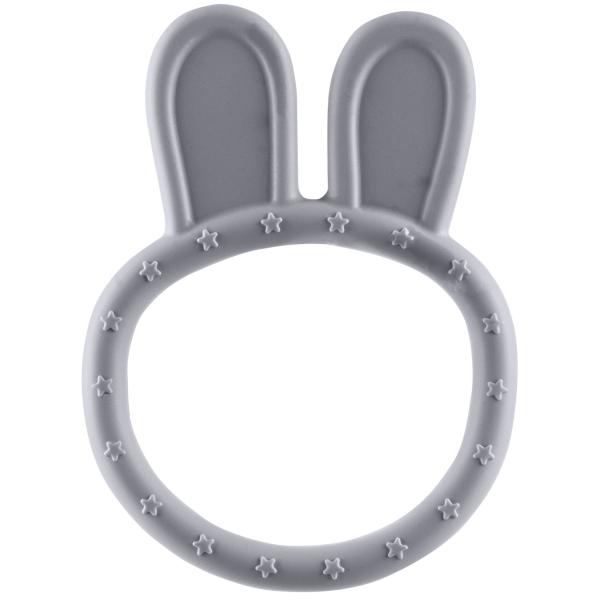 Silikónové hryzátko Rabbit, Dove Grey