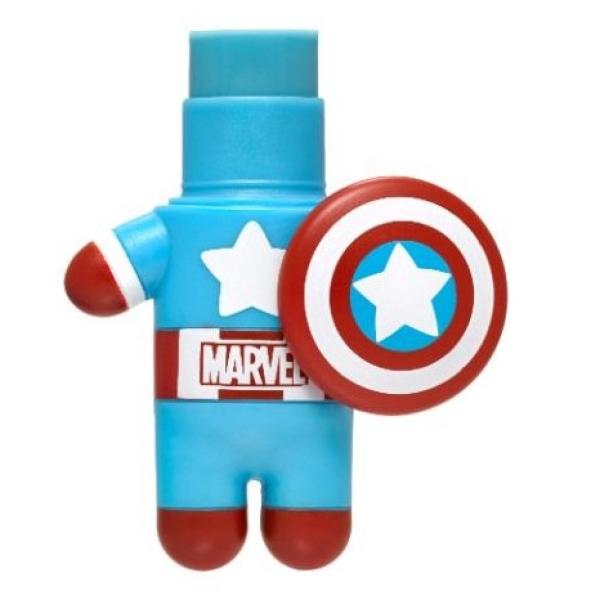 Lip Smacker balzám na rty/klíčenka 4g Kapitán Amerika s příchutí borůvky