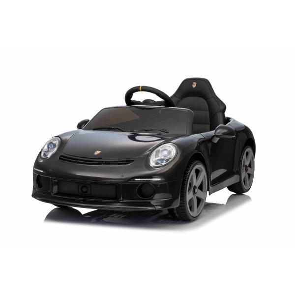 Elektrické autíčko RUF GT 12V, černé, Otevírací dveře, 2.4 GHz dálkové ovládání, LED sv.