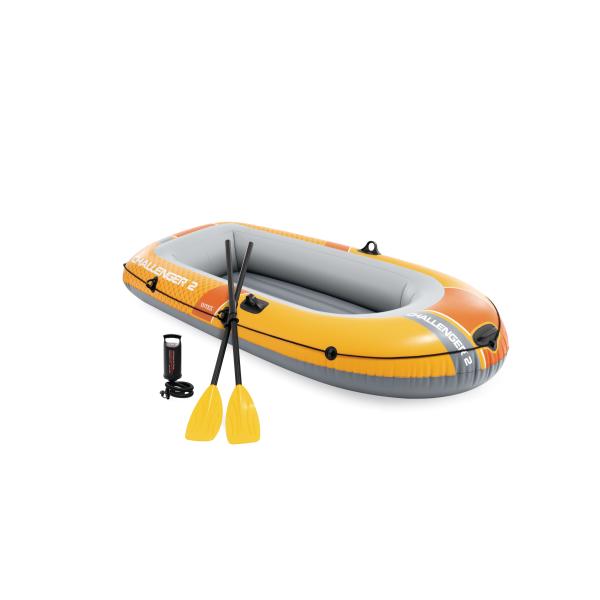 Intex 66312 Barca gonfiabile Challenger 2 Set, 236 x 114 x 41 cm