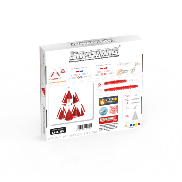 SUPERMAG magnetická stavebnice Geometry 70ks