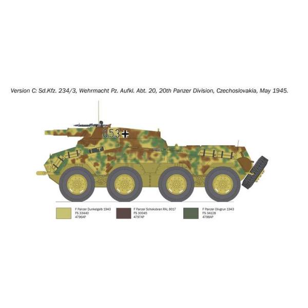 Model Kit vojenský 6756 - Sd. Kfz. 234/3 (1:35) (obrázek 6)