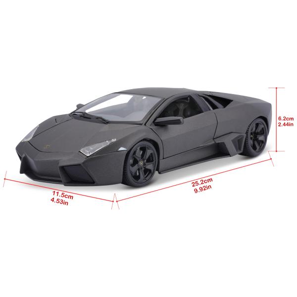 Bburago 1:18 Plus Lamborghini Reventón Metallic Grey (obrázek 10)
