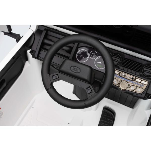 Elektrické autíčko Land Rover Defender 110 SVX 12V, bílé, 4X4 pohon, LED světla (obrázek 8)