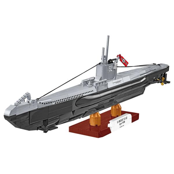 Cobi 4852 Druhá světová válka Německá ponorka VIIB (U-Boat U-52), 1:144, 470 k
