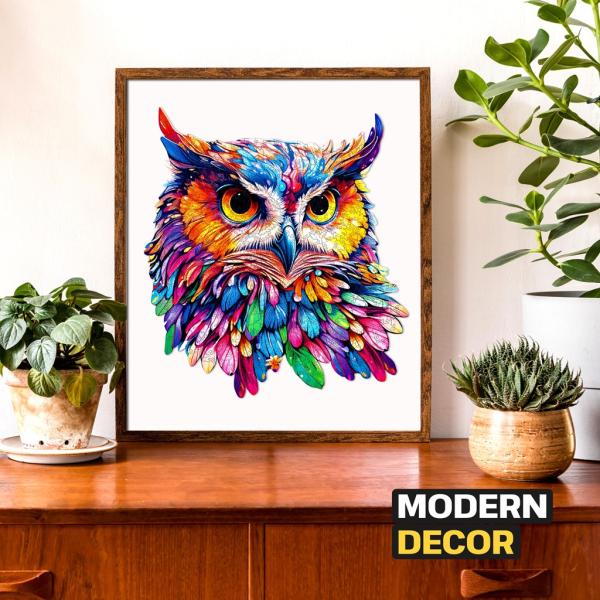 EscapeWelt Dřevěné puzzle Sova 300 dílků