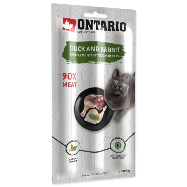 Pochoutka Ontario kachna a králík, tyčinky 3x5g (obrázek 3)