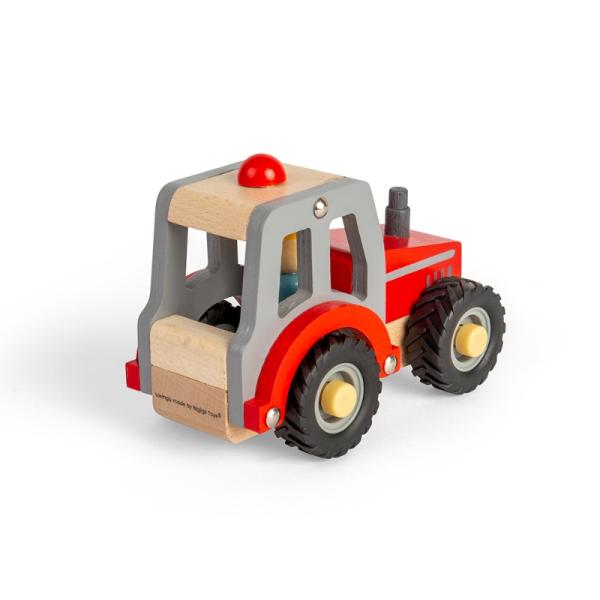 Bigjigs Toys Traktor červený (obrázek 3)