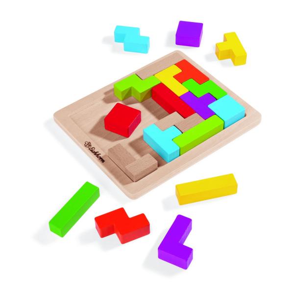Dřevěná hra skládání tvarů