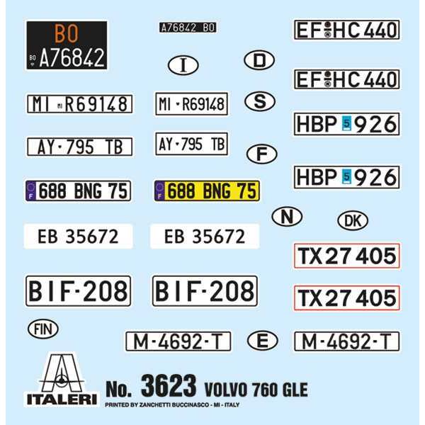 Model Kit auto 3623 – Volvo 760 GLE (1:24)