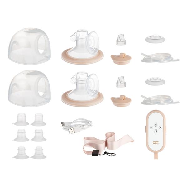 CANPOL BABIES Odsávačka mateřského mléka do podprsenky dvojitá MilkShell