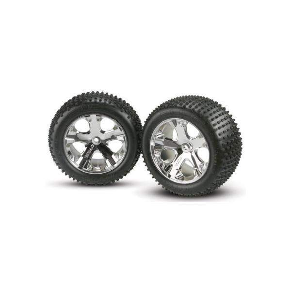 Traxxas kolo 2.8", disk All-Star stříbrný, pneu Alias (2) (zadní)