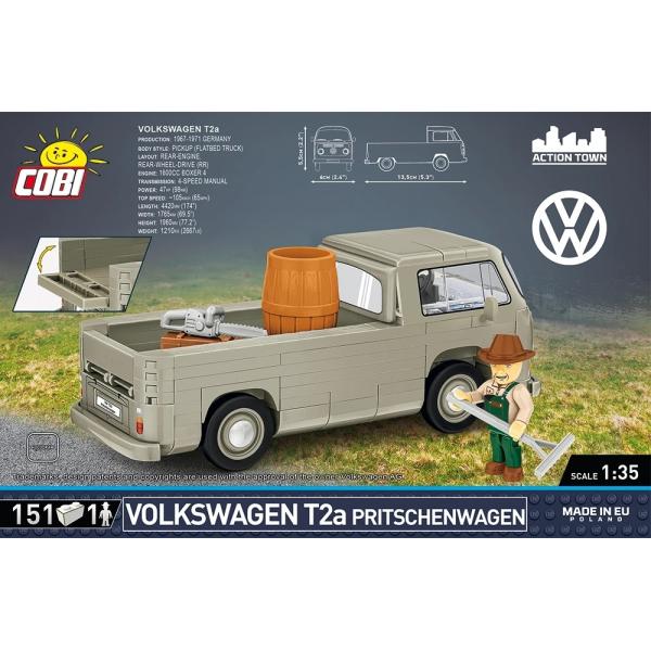 Cobi Volkswagen T2a valník, 1:35, 152 k, 1 f