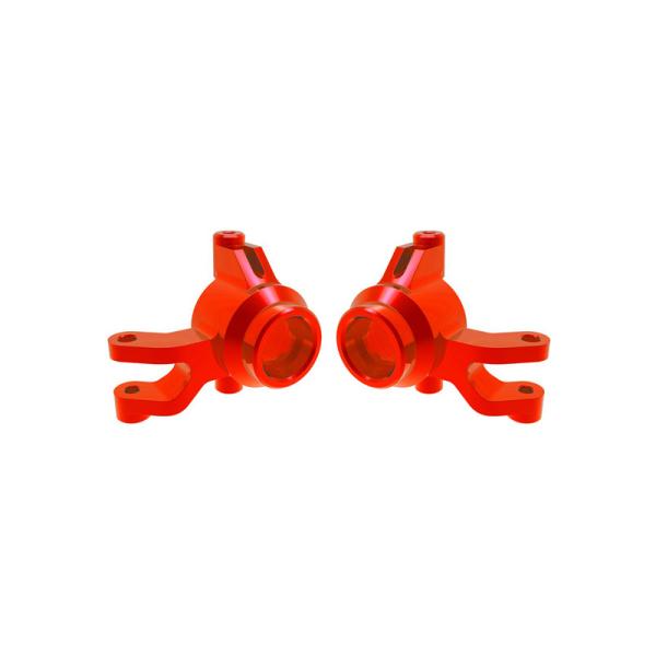 Traxxas těhlice přední hliníková červená (pár)