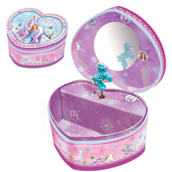 Šperkovnice s hudbou - kôň a princezna