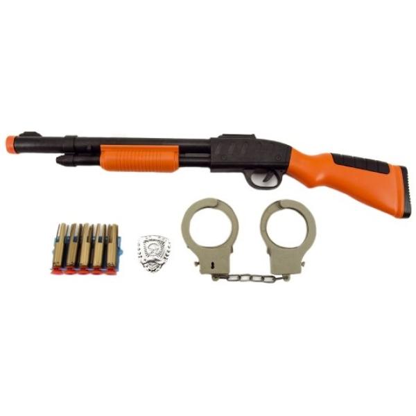 Puška/brokovnice + pouta + náboje na přísavky plast 50 cm