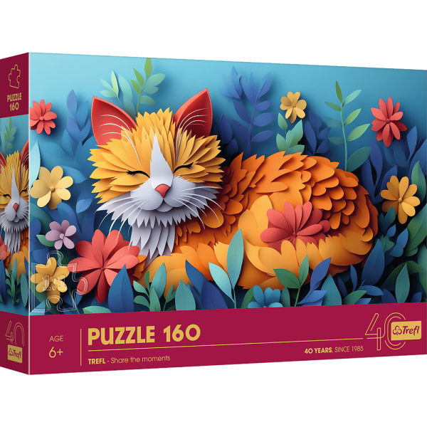 Trefl Puzzle 160 Výroční - Paper Art: Koťátko