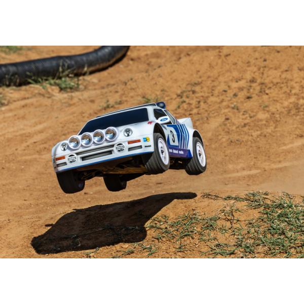 Traxxas Mini Rally Ford RS200 1:12 4WD VXL RTR modrý (obrázek 4)