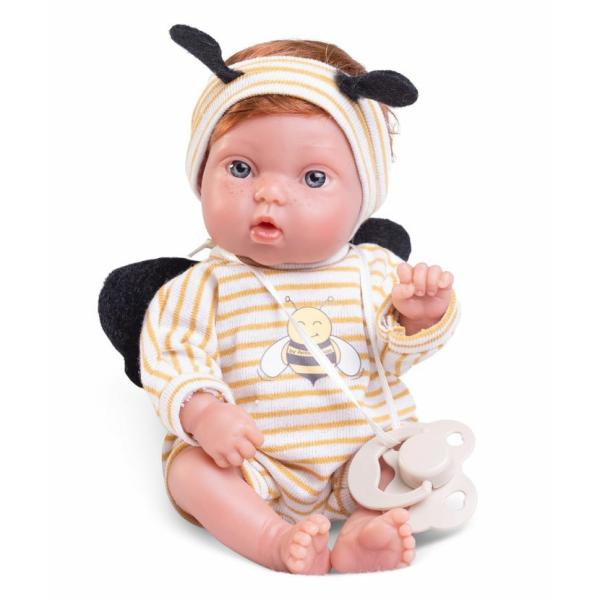 Antonio Juan 85317-3 Picolín včelička – realistická panenka miminko s celovinylovým tělem
