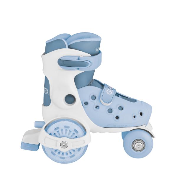 Globber Dětské brusle GO QUAD Size: 26- 29 Ash Blue