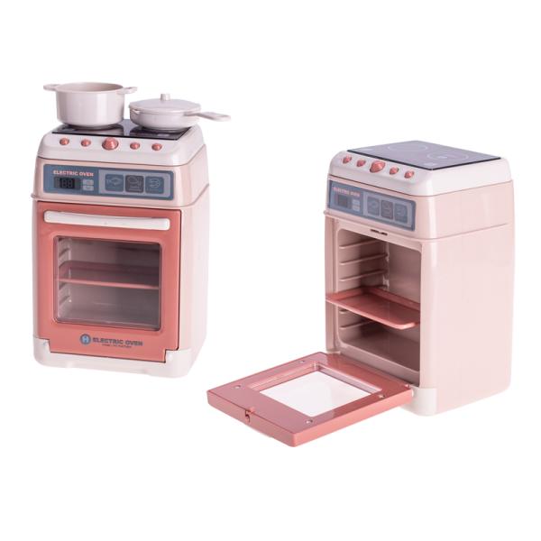 Sporák 15x10cm na baterie se světlem a zvukem s doplňky