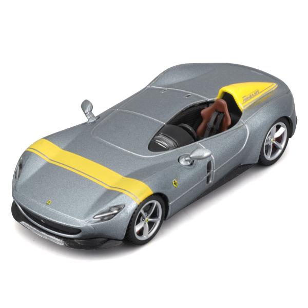 Bburago 1:43 Ferrari Signature Series - Ferrari Monza SP1 - Stříbrná/ Žlutá