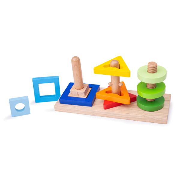 Bigjigs Toys Nasaď a otoč (obrázek 4)